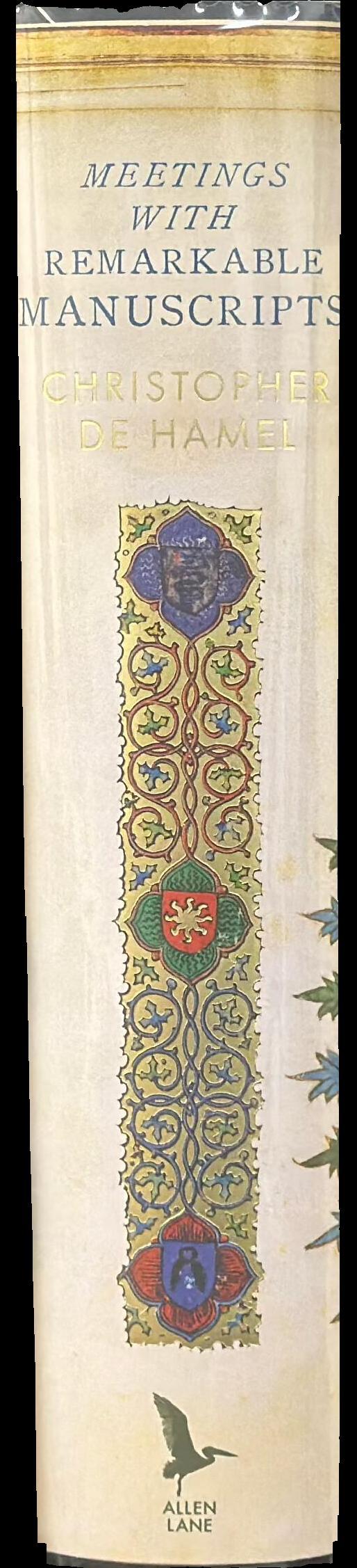 Meetings with remarkable manuscripts spine
