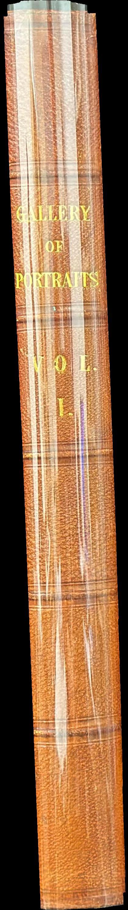 The gallery of portraits : with memoirs : volume I spine