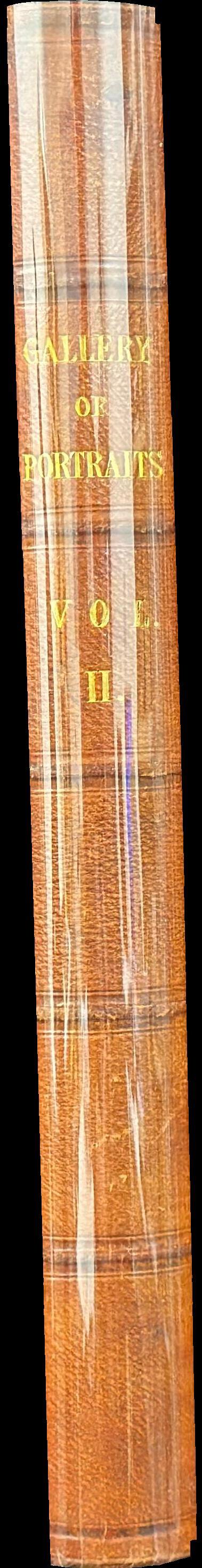 The gallery of portraits : with memoirs : volume II spine