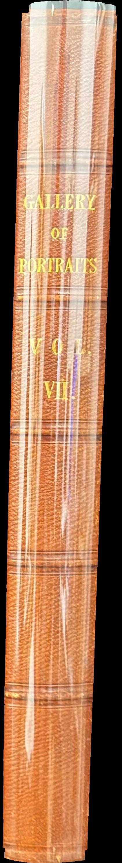 The gallery of portraits : with memoirs : volume VII spine