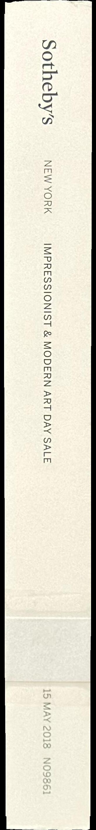 Impressionist and modern art day sale : auction in New York, 15 May 2018 / Sotheby's spine