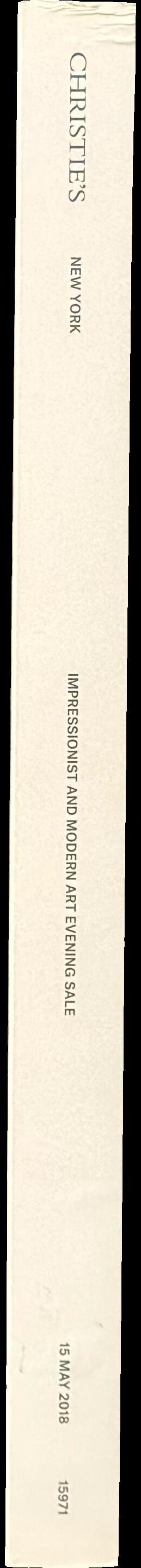 Impressionist and modern art : evening sale, Tuesday 15 May 2018 / Christie's spine