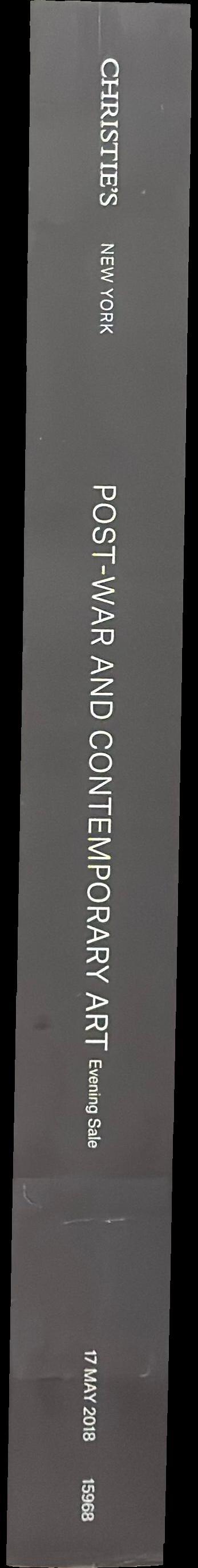 Post-war and contemporary art evening sale : auction, Thursday 17 May 2108 / Christie's spine