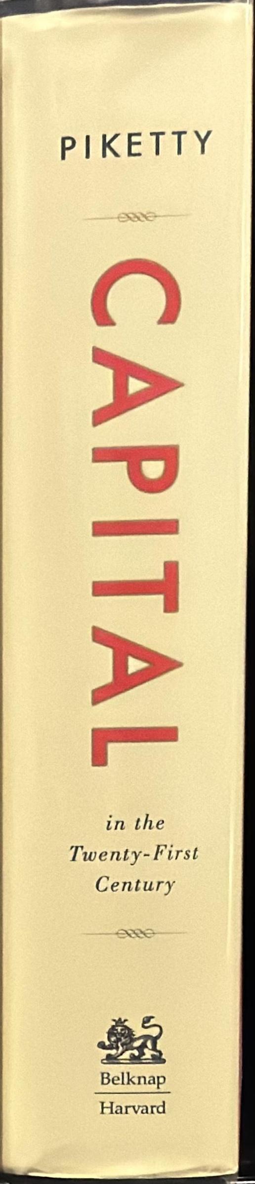 Capital in the twenty-first century spine