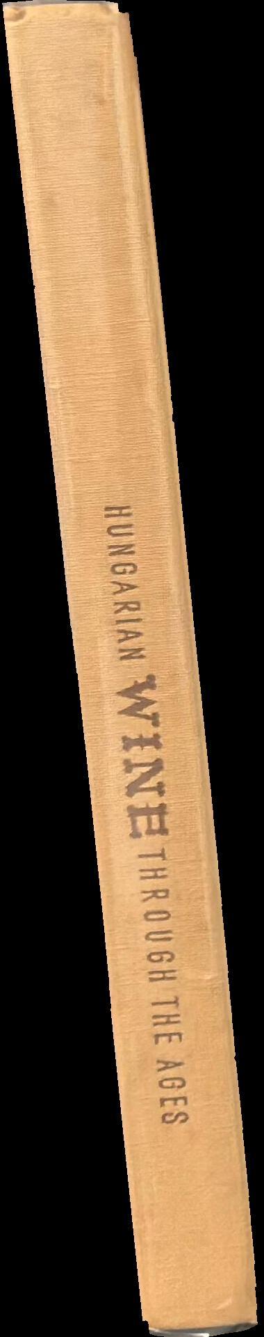Hungarian wine through the ages spine