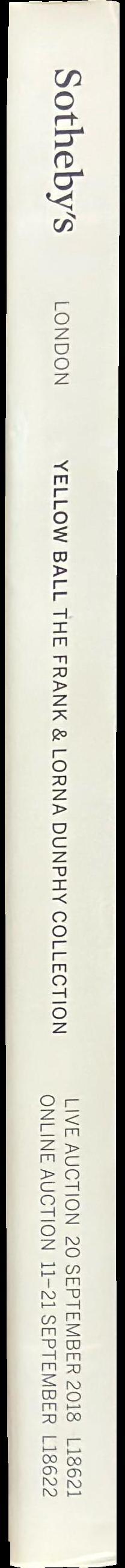 Yellow ball, the Frank & Lora Dunphy collection : live & online auctions / Sotheby's spine