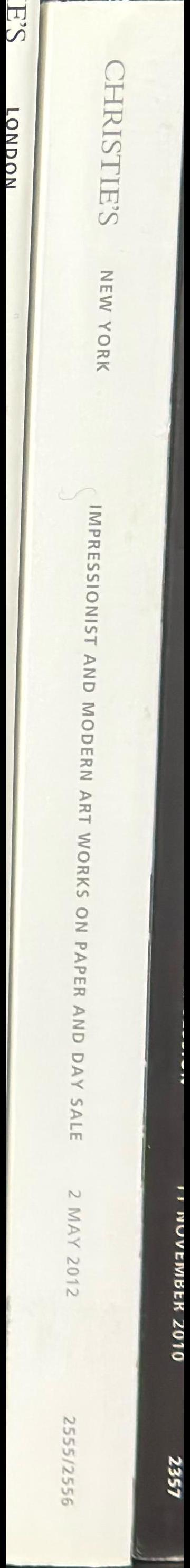 Impressionist & modern art : works on paper and day sale, Wednesday 2 May 2012 / Christie's spine