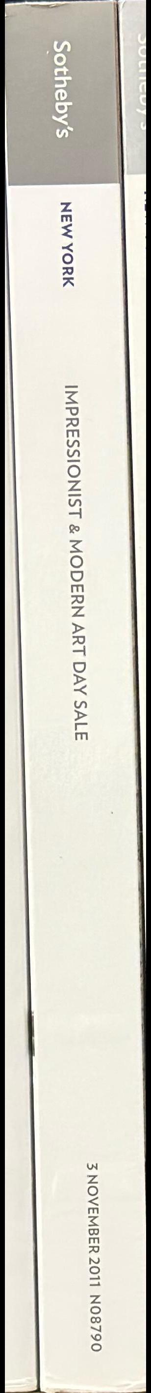Impressionist and modern art day sale : New York, Thursday 3 November 2011 / Sotheby's spine