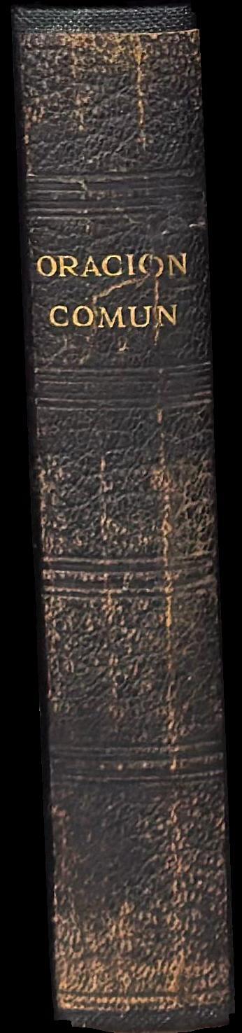 Liturgia anglicana, o Libro de oración común, y administración de los sacramentos, y otros ritos y ceremonias de la Iglesia, según el uso de la Iglesia de Inglaterra Irlanda : juntamente con el Salterio o salmos de David spine