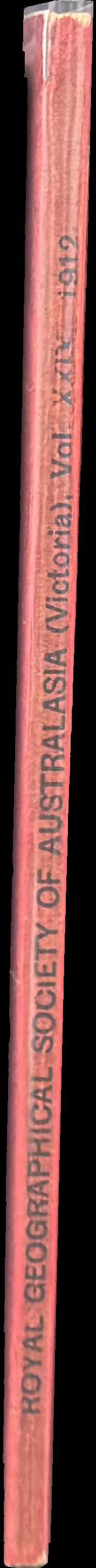 Victorian geographical journal : vol. XXIX spine