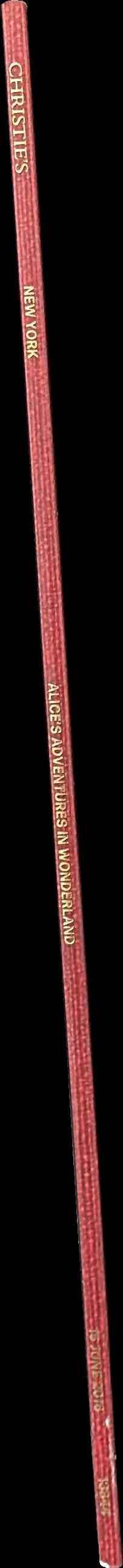 Alice's adventures in wonderland : the extremely rare 1865 first edition : New York 16 June 2016 / Christie's spine
