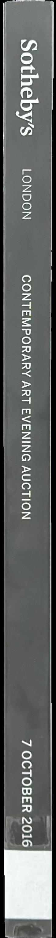 Contemporary art evening auction : auction in London, 7 October 2016 / Sotheby's spine