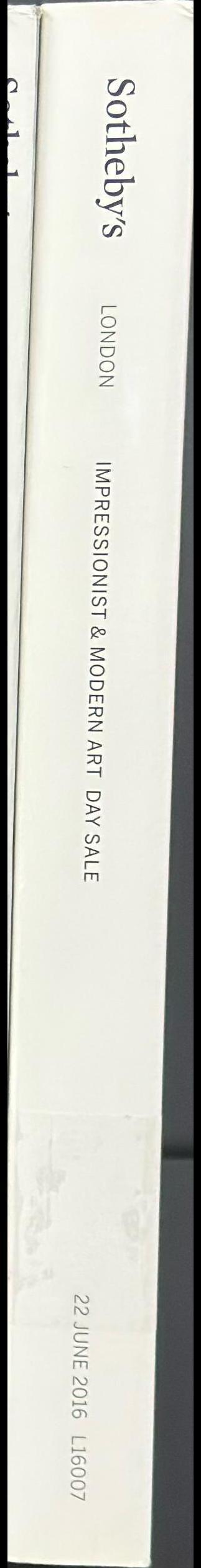 Impressionist and modern art day sale : auction in London, 22 June 2016 / Sotheby's spine