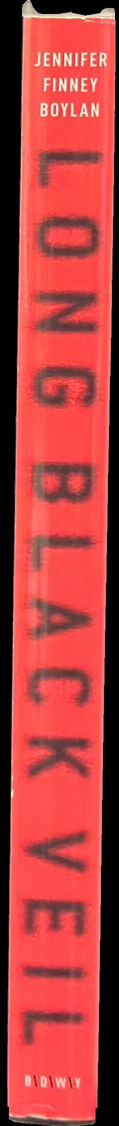 Long black veil spine