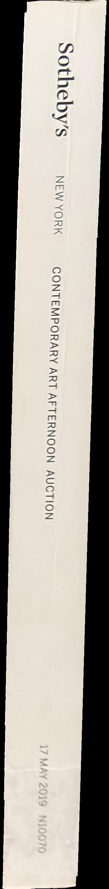 Contemporary art afternoon auction : auction in New York, 17 May 2019 / Sotheby's spine