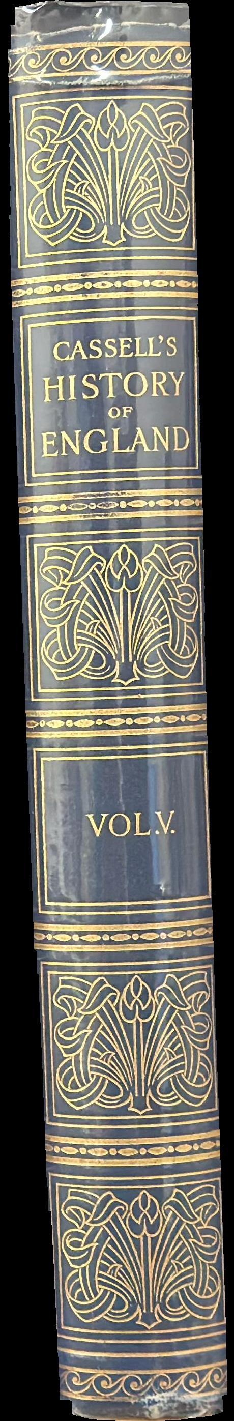 Cassell's history of England : vol. V, from the Peninsular War to the death of Sir Robert Peel spine