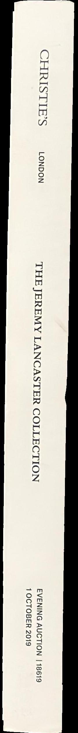 The Jeremy Lancaster Collection : Tuesday 1 October 2019 / Christie's spine