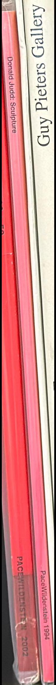 Donald Judd : sculpture spine