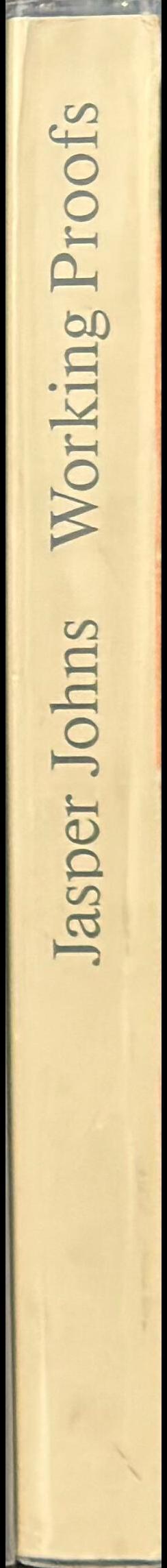 Jasper Johns : working proofs spine