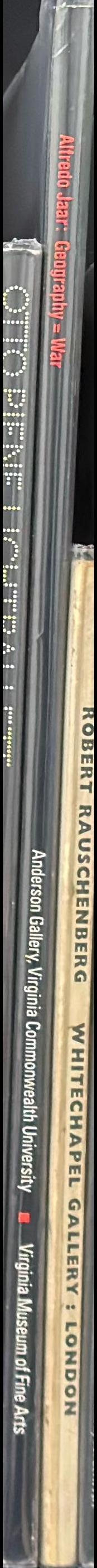 Alfredo Jaar : geography = war / essays by W. Avon Drake, Steven S. High, H. Ashley Kistler, Adriana Valdés spine
