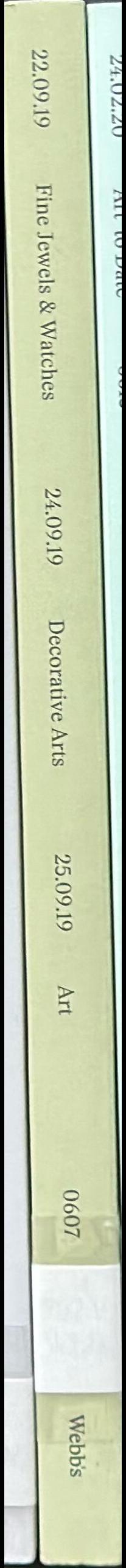 September 2019 : art, decorative arts, fine jewels & watches spine