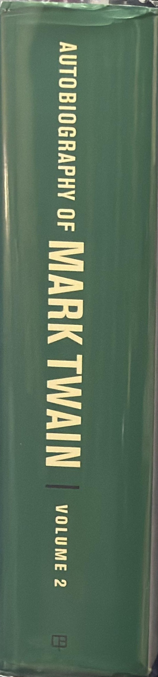 Autobiography of Mark Twain : volume 2 spine