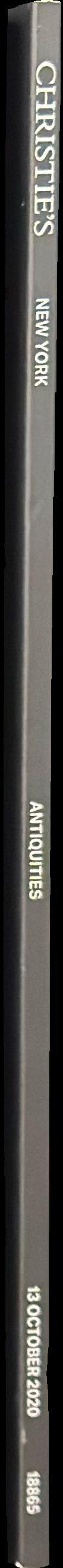 Antiquities : New York, Tuesday 13 October 2020 / Christie's spine