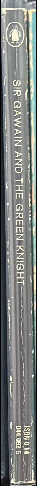 Sir Gawain and the Green Knight / translated with an introduction by Brian Stone spine