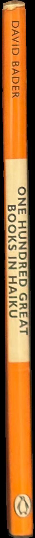 One hundred great books in haiku / David Bader spine