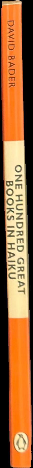 One hundred great books in haiku / David Bader spine