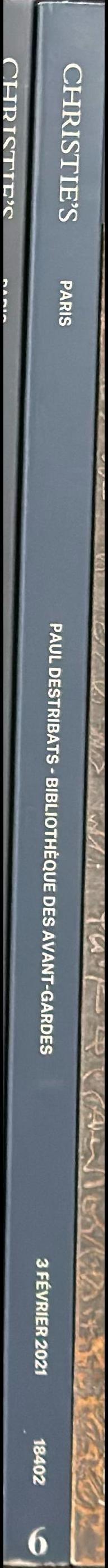 Paul Destribats bibliotheque des avant-gardes : 3e partie - tome 2 : vente aux encheres, Mercredi 3 fevrier 2021 / Christie's spine