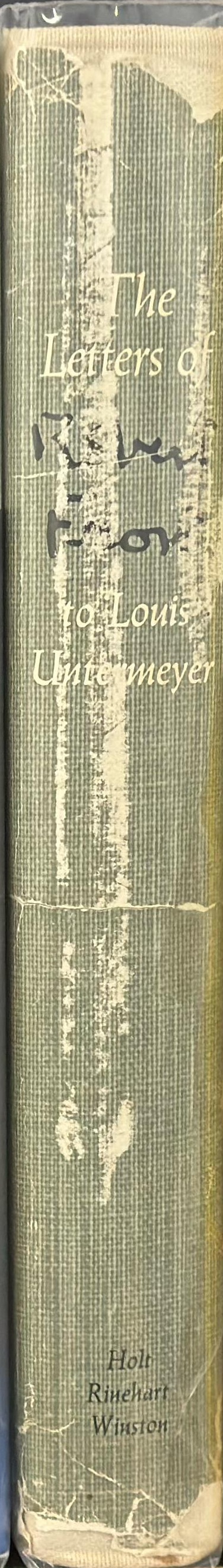 The letters of Robert Frost to Louis Untermeyer spine