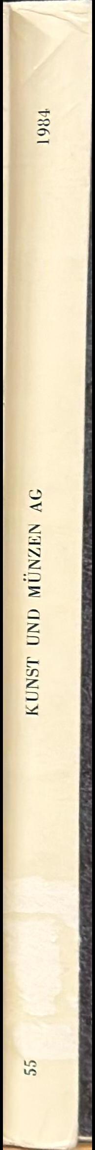 Listino N. 55, Dicembre 1984 / Kunst und Munzen spine
