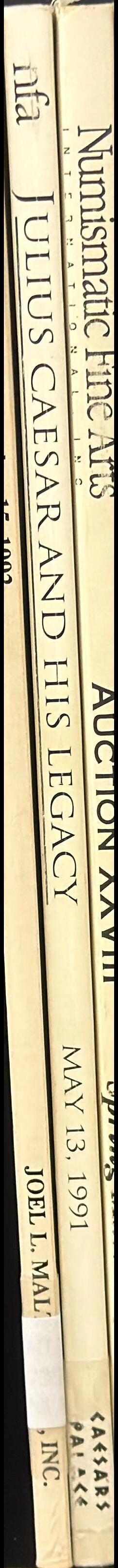 Julius Caesar and his legacy : an auction of Roman coins, May 13 1991 / Numismatic Fine Arts spine