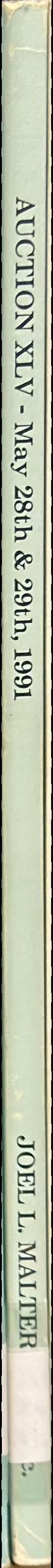 Auction XLV : ancient Greek, Roman, Byzantine, and Judaean coins [...] : Tuesday May 28th, 1991 /  Joel L. Malter & Co. spine