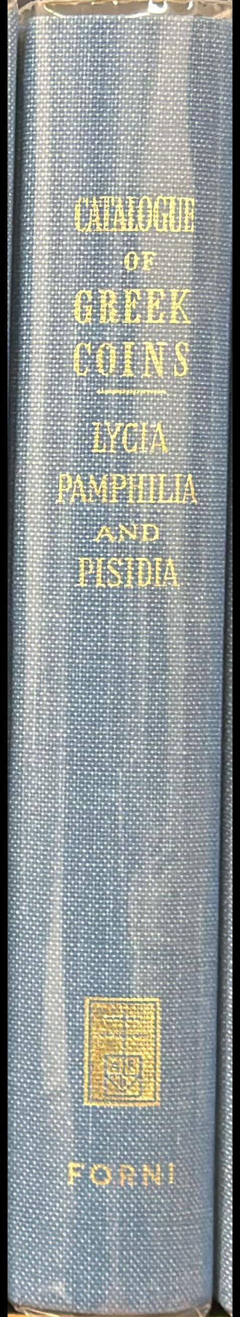 Catalogue of the Greek coins of Lycia, Pamphylia, and Pisidia spine