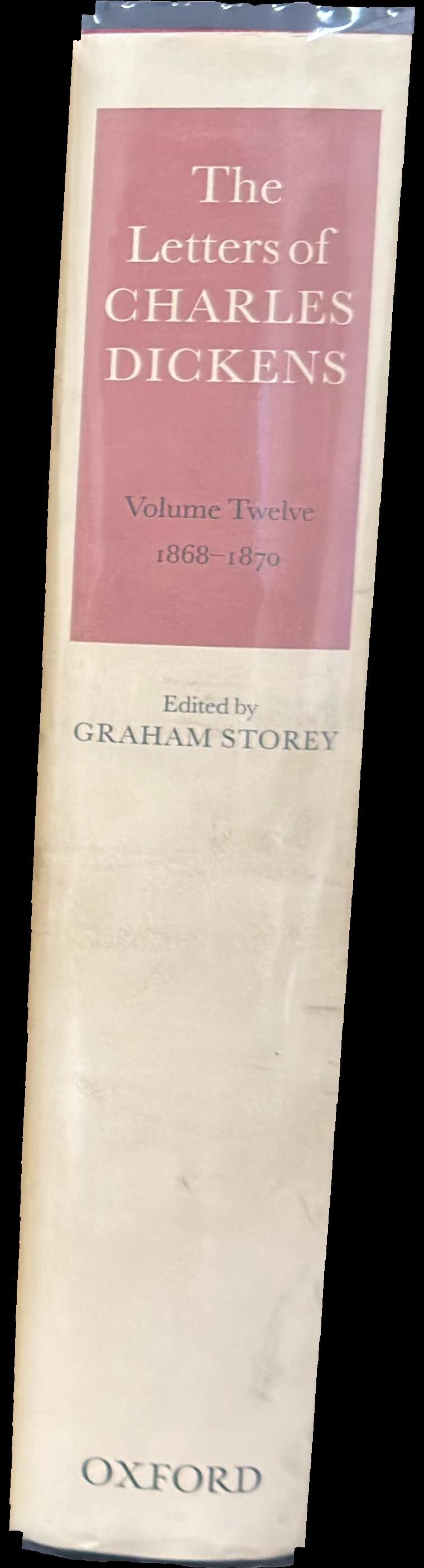 The letters of Charles Dickens : volume 12, 1868-1870 spine