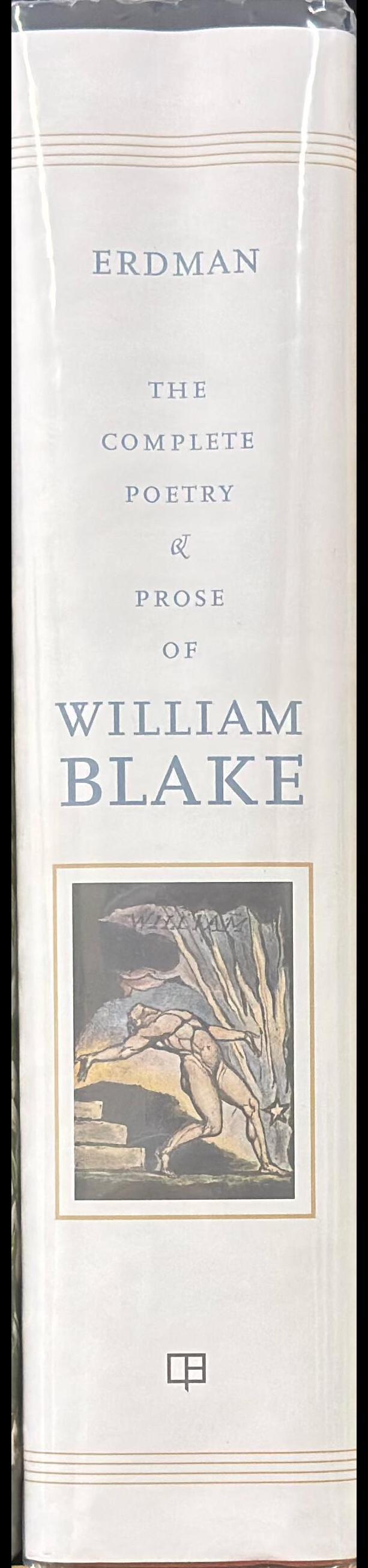 The complete poetry and prose of William Blake / edited by David V. Erdman ; foreword and commentary by Harold Bloom spine