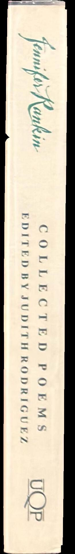 Jennifer Rankin : collected poems spine