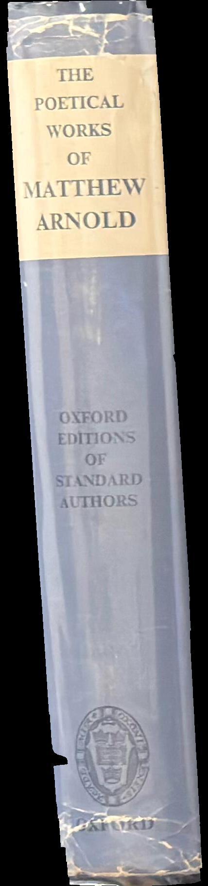 The poetical works of Matthew Arnold spine