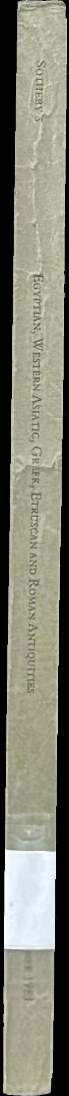 Egyptian, Western Asiatic, Greek, Etruscan and Roman antiquities, ancient glass and art reference books ... : Monday 14th December 1981 and Tuesday 15th December 1981 spine