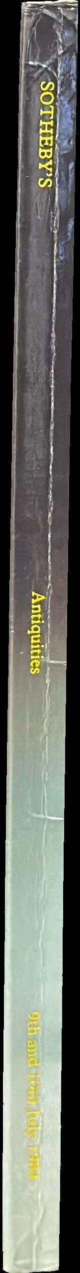 Catalogue of Egyptian, Middle Eastern, Greek, Etruscan, Roman, Celtic, Byzantine, Frankish, Anglo-Saxon and Viking antiquities, also ancient glass and art reference books : Monday 9th July 1984 and Tuesday 10th July 1984 spine