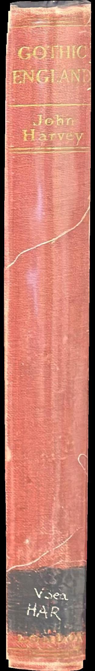 Gothic England : a survey of national culture 1300-1550 spine