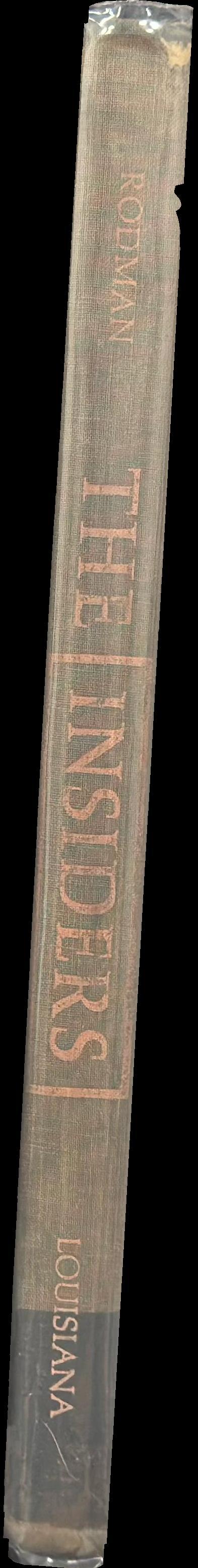 The insiders : rejection and rediscovery of man in the arts of our time / Selden Rodman spine