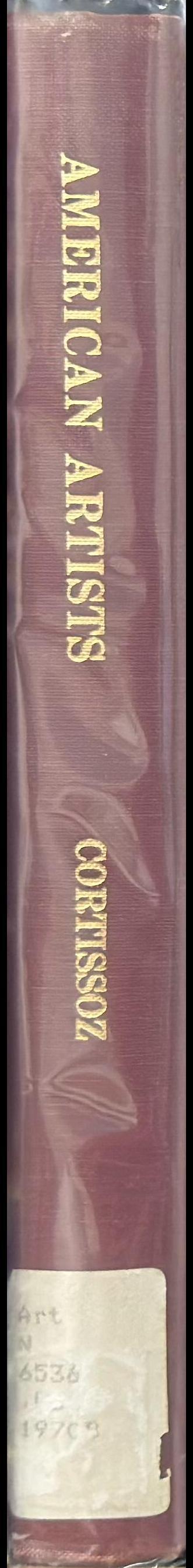 American artists / by Royal Cortissoz spine