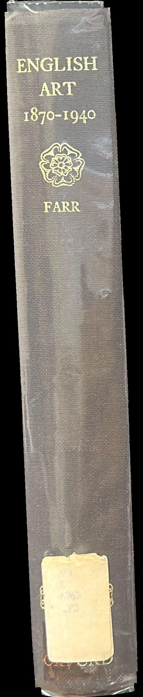English art 1870-1940 spine