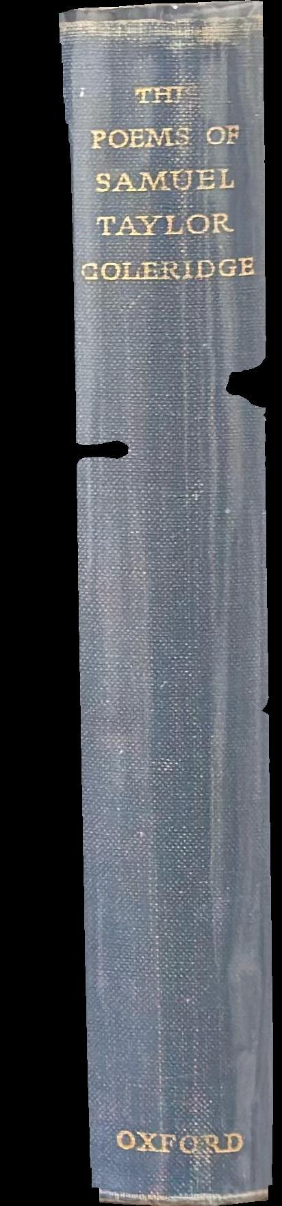 The poems of Samuel Taylor Coleridge spine