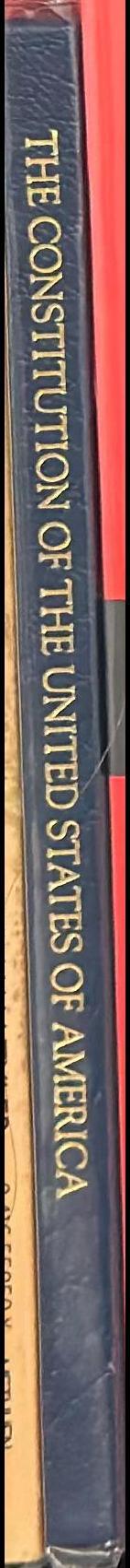 The constitution of the United States of America spine