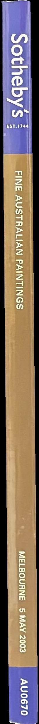 Fine Australian paintings : Melbourne, Monday 5 May 2003 / Sotheby's spine