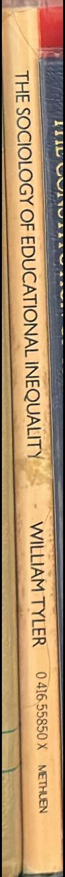 The sociology of educational inequality / William Tyler spine